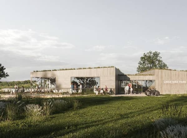 Artist's impression of the proposed cycle park facility.
