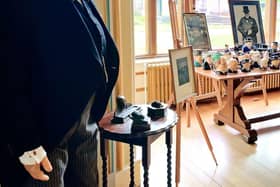 Churchill memorabilia at Harlaxton Manor