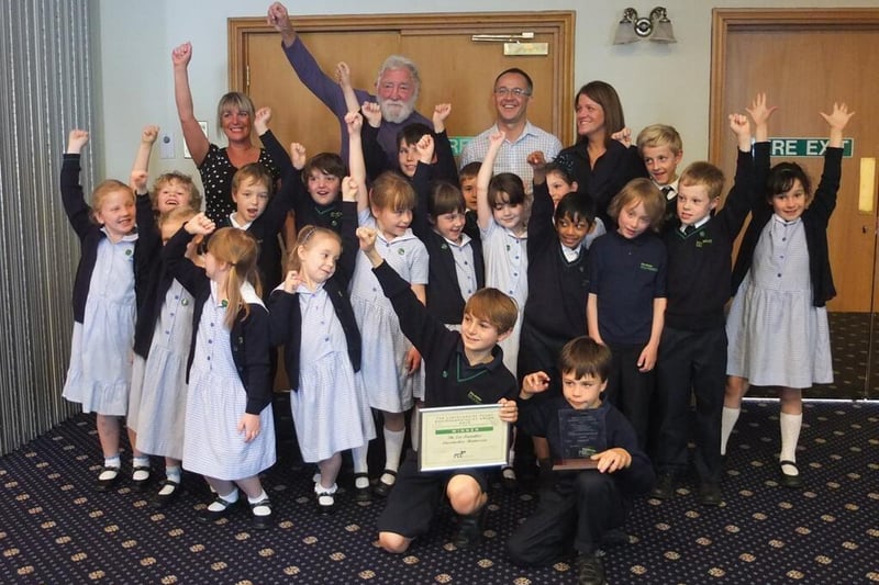A group of pupils at Lincolnshire Montessori School, in Caistor, collected a ‘green’ honour 10 years ago. The eco schools committe (the ‘eco friendlies’) brought home the Young Environmentalist gong from that year’s Lincolnshire Environment Awards. They are pictured receiving their award from celebrity botanist and presenter Dr David Bellamy.