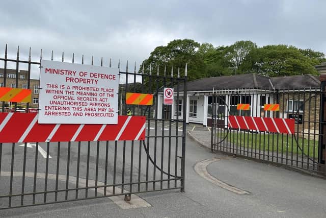 The entrance to RAF Scampton. (Photo by: James Turner/Local Democracy Reporting Service)
