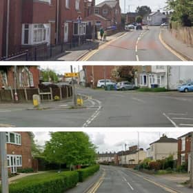 Sections of Freiston Road, Boston, between Spilsby Road and Vauxhall Road and Church Road, where the work will take place.
