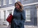 LONDON, ENGLAND - JANUARY 17:  Education Secretary Gillian Keegan leaves following the weekly cabinet meeting at 10 Downing Street on January 17, 2023 in London, England. (Photo by Dan Kitwood/Getty Images)