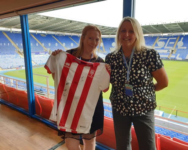 Kelly-Marie Marshall, St Barnabas' Online Sales Manager and Caroline Peach, Head of Retail.
