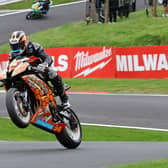 Aaron Silvester in action at Cadwell Park. Photo: MotoAero Photography.