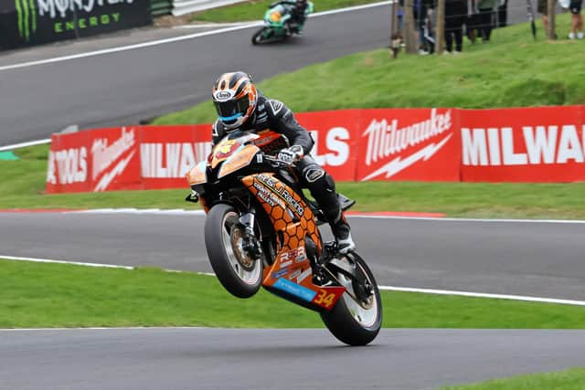 Aaron Silvester in action at Cadwell Park. Photo: MotoAero Photography.