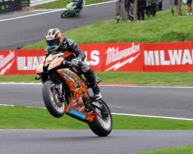 Aaron Silvester in action at Cadwell Park. Photo: MotoAero Photography.
