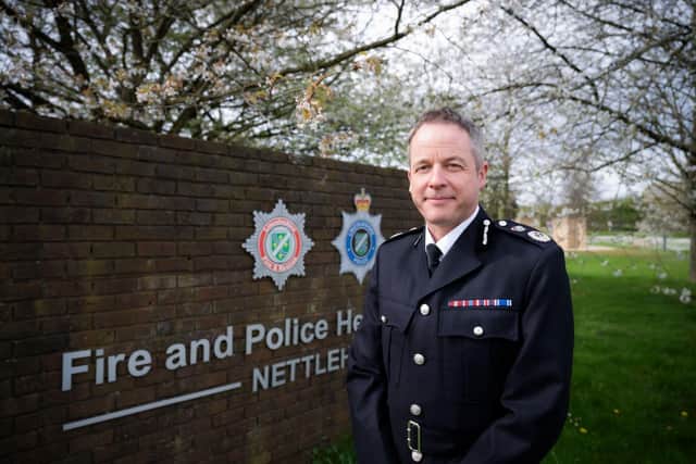 Lincolnshire Police Chief Constable Paul Gibson. Picture: Lincolnshire Police.