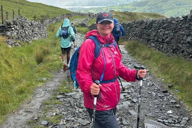 Mum Natalie Lingard tackling the Lake District Ultra 100k Challenge.