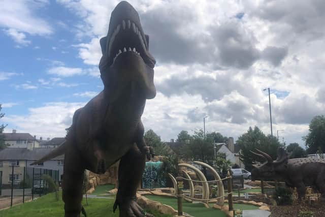 Dinosaurs of Jurassic Cove Adventure Golf is a new attraction created by a Lincolnshire company.
