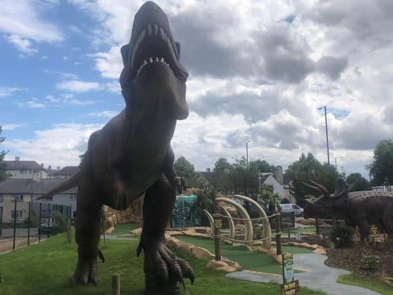 Dinosaurs of Jurassic Cove Adventure Golf is a new attraction created by a Lincolnshire company.