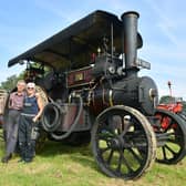 Pat Allen and Kathy Dunn of Wragby with Pat's 1931 Fowler Steam Road Locomotive at Wraby Country Show. Photos: DR Dawson Photography