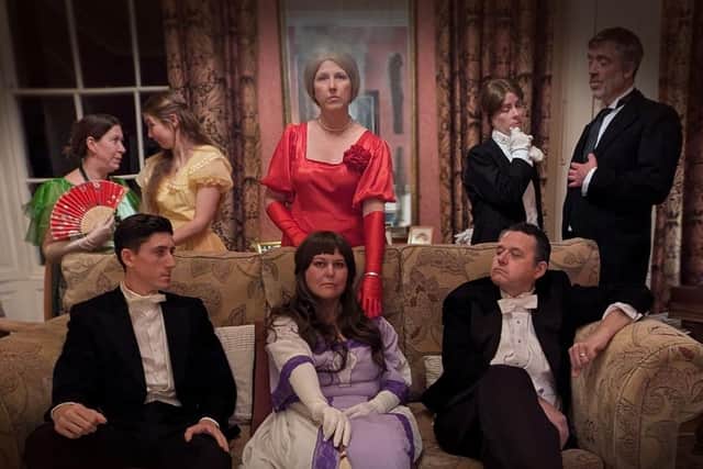 The cast of Lady Windermere's Fan at the Guildhall Arts Centre