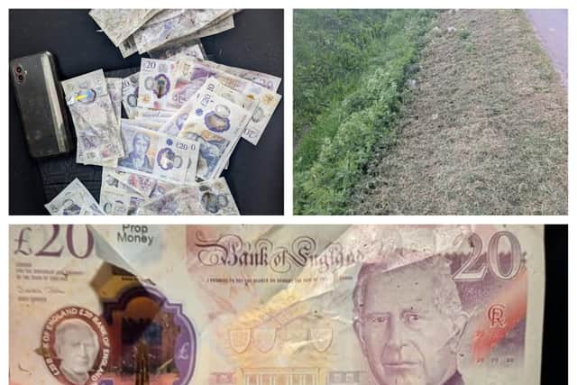 The notes were found on the roadside near Langham Road, Hogsthorpe