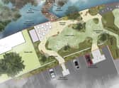 The proposed enhancements to the garden area are set to be considered next week. Image: NKDC