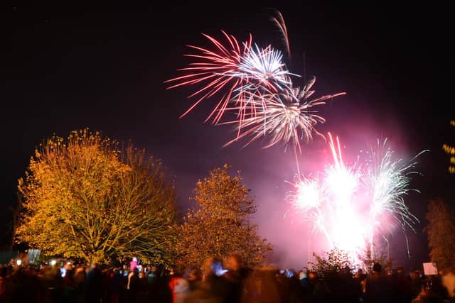 Gainsborough Rotary Club bonfire night at Lea Park.