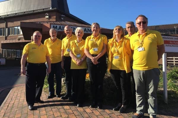Some of the current volunteers at United Lincolnshire Hospitals NHS Trust.