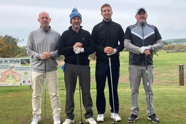 Some of the participants in the charity golf day.
