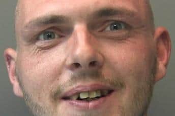 Steven Stone, 34, of Coningsby, who has been jailed for 13 months after wielding a machete-type knife in a pub. (PHOTO BY: Lincolnshire Police)