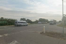 The busy staggered junction on the A17 at Brant Broughton. Google Maps