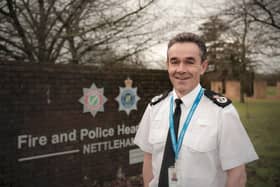 Chief Constable of Lincolnshire Police Chris Haward. Image: Martin Birks
