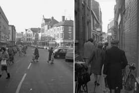 West Street and Dolphin Lane, in Boston, in November 1967.