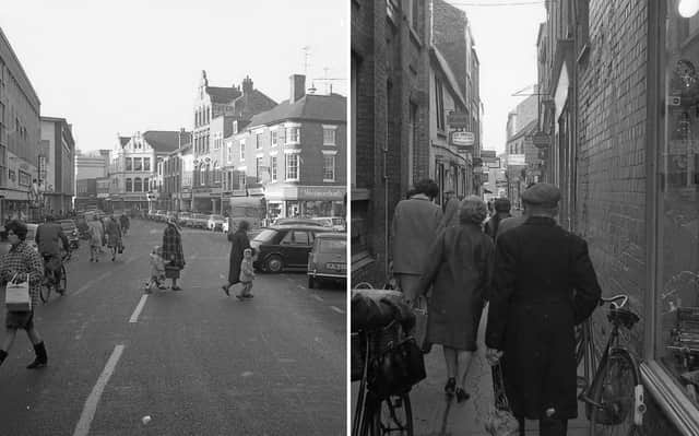 West Street and Dolphin Lane, in Boston, in November 1967.