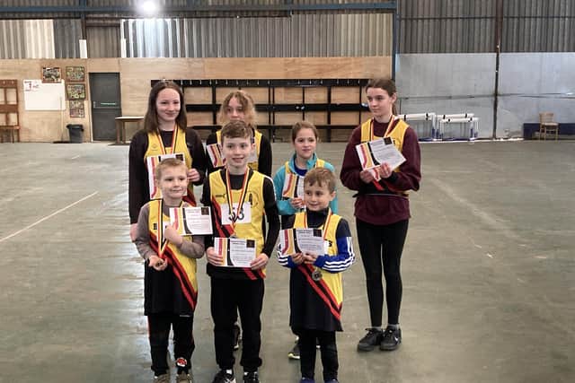 Boston AC youngsters at the final Sportshall Series match.
