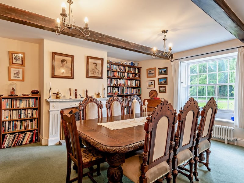 The dining room.