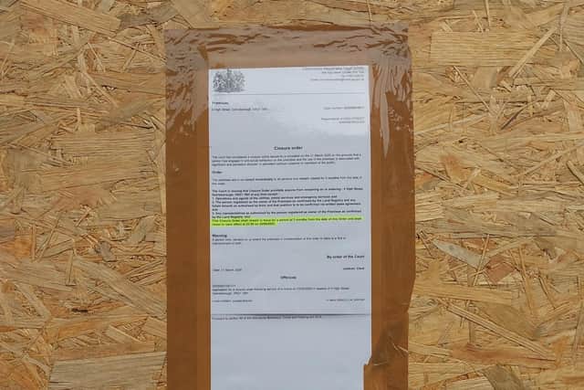 A property in Gainsborough has been issued with a closure order following repeated incidents of anti-social behaviour (ASB)