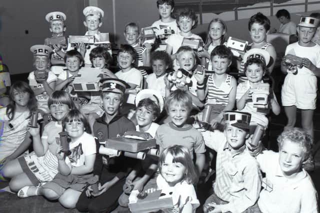 Children are pictured enjoying school holiday fun at Zion Summer Club, in Brothertoft Road, Boston, 35 years ago. The theme for the activities was the Postman Pat stop-motion animated TV series, first aired in 1981.