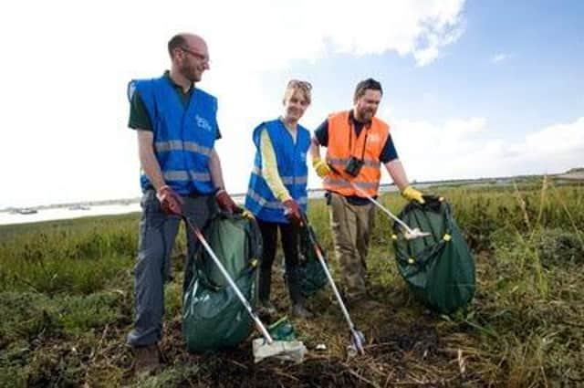 Volunteers from Anglian Water joined in the Great British Beach Clean.