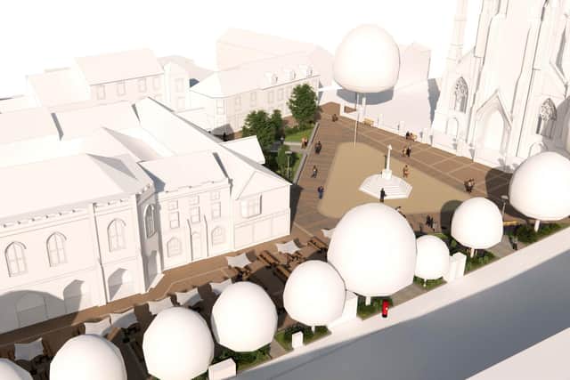 Another impression of how the remodelled Market Place would look, if plans are approved.