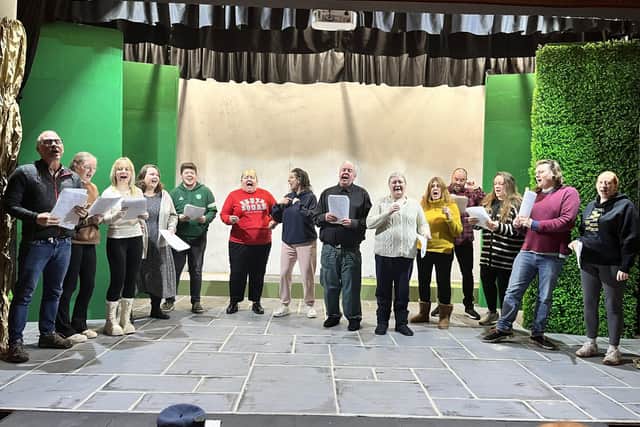 Rehearsals underway for Jack and the Beanstalk (Almost!) at Horncastle Theatre.