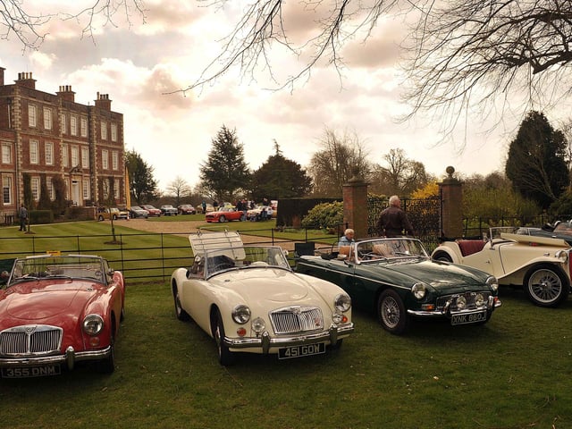 Gunby Hall had a record-breaking year for visitors in 2013, it was reported 10 years ago. This picture is from a classic car event held in April 2013.