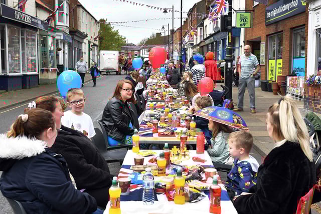 A moment in history for the residents of Spilsby who came together to celebrate the King's coronation.