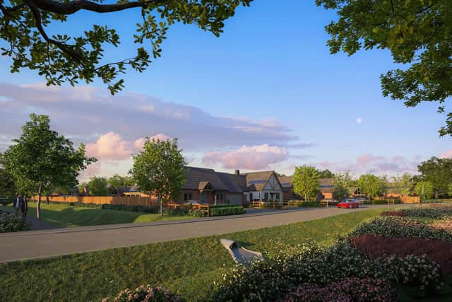 A street view of the new homes at Marton Meadows