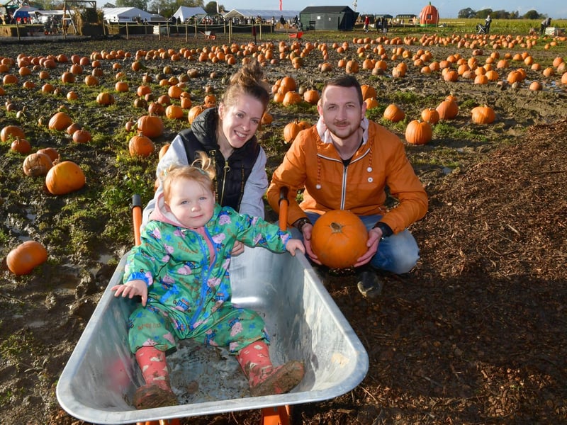Kinberley Ellis and Anthony Truepenny, with Scarlett Truepenny, two, of Swineshead.