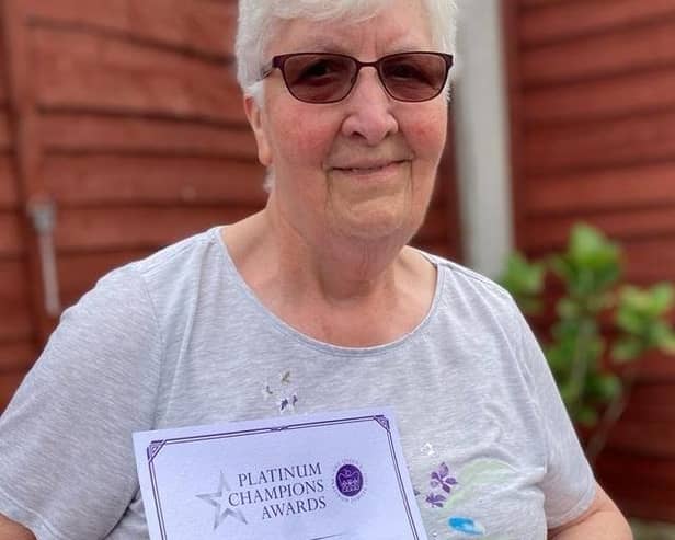 Marion Cotterill is one of just 500 recipients to receive the Platinum Jubilee Award.