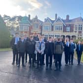 Louth Academy students at Bletchley Park.