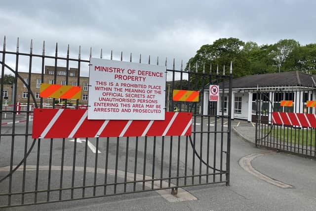 The entrance to RAF Scampton. Picture: James Turner/Local Democracy Reporting Service