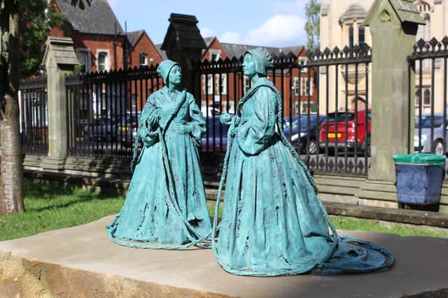 The new sculpture sits on a stone plinth. Image: Sophie Arnold