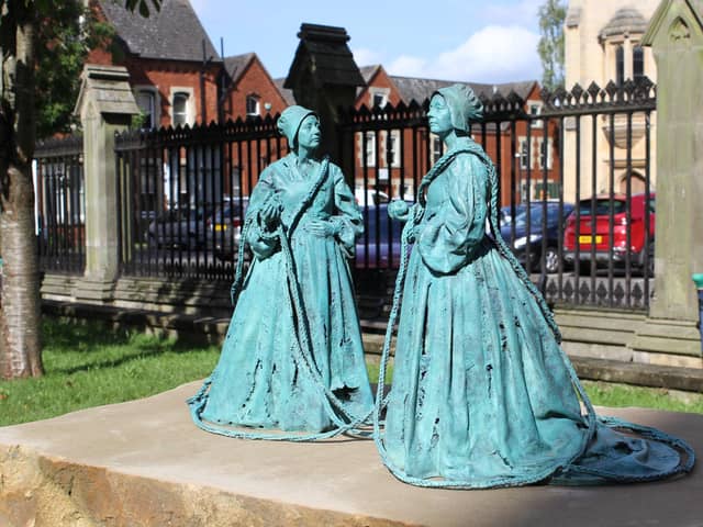 The new sculpture sits on a stone plinth. Image: Sophie Arnold