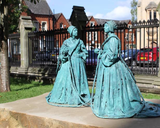 The new sculpture sits on a stone plinth. Image: Sophie Arnold