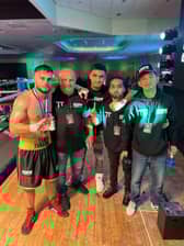 ​Tam Parlak, aka ‘Turkish Tam’ with team members from his sponsor Hype Energy Drinks.