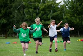 Moy Park Food for Good Sports Day at Billinghay C of E Primary School. Lincolnshire. 