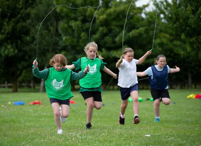 Moy Park Food for Good Sports Day at Billinghay C of E Primary School. Lincolnshire.