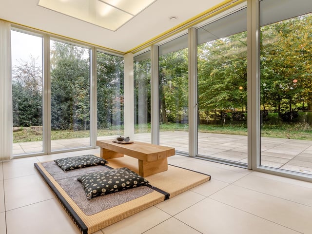 Another section of the reception room, just off the kitchen.