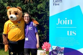 Carers First Volunteers at the Boston United FC community fun day
