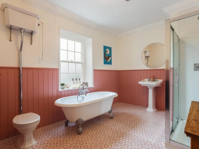 One of the bathrooms.