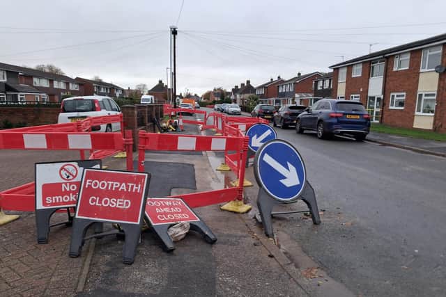 Stock picture of roadworks in Lincoln. Photo: LDRS